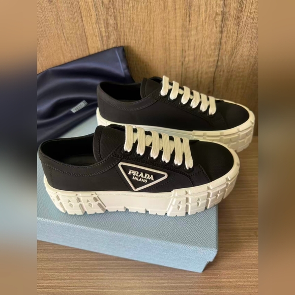 Prada Nylon Platform Sneakers - Picture 2 of 9